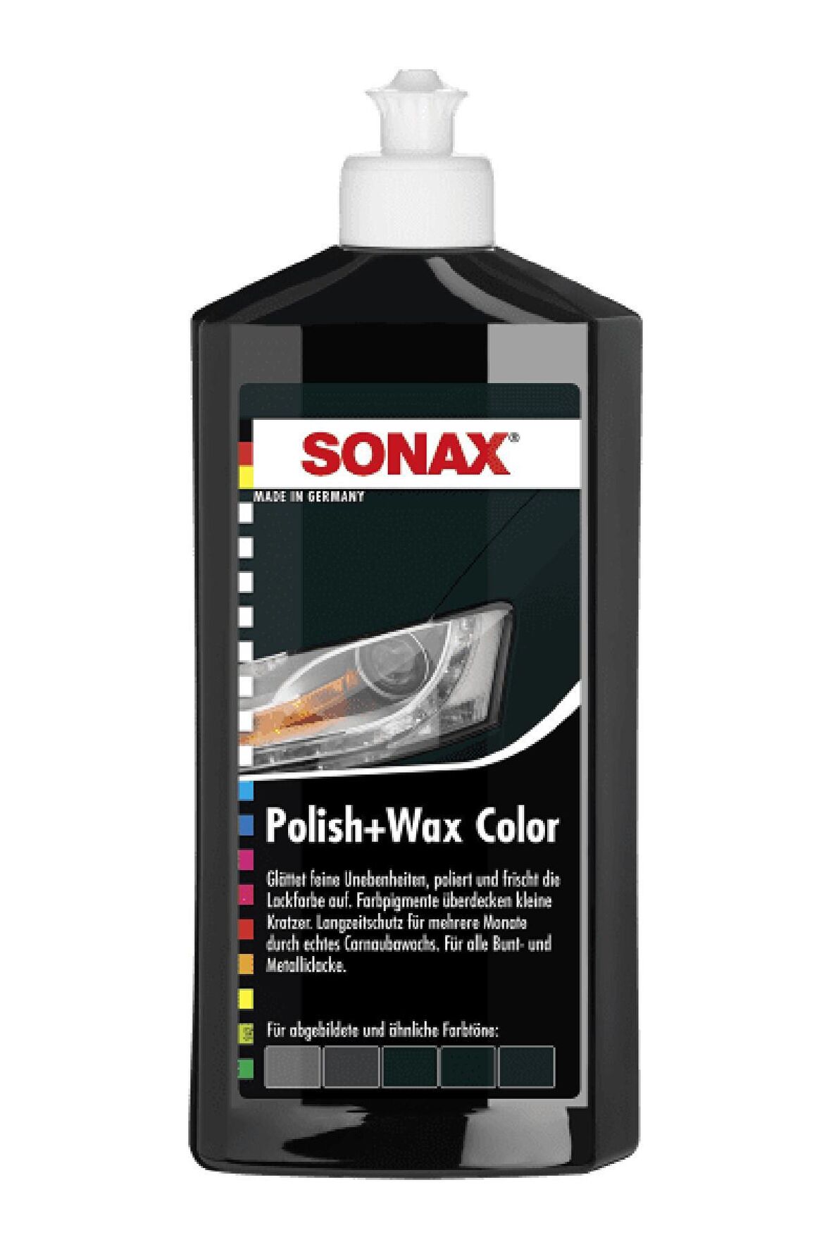 Sonax Renkli Nano Parlatıcı ve Koruyucu Cila Siyah 500 ml