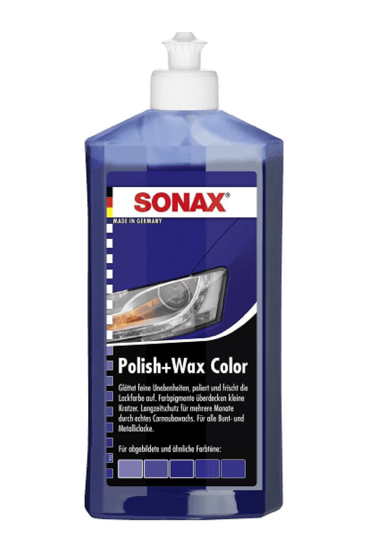 Sonax Renkli Nano Parlatıcı ve Koruyucu Cila Mavi 250 ml