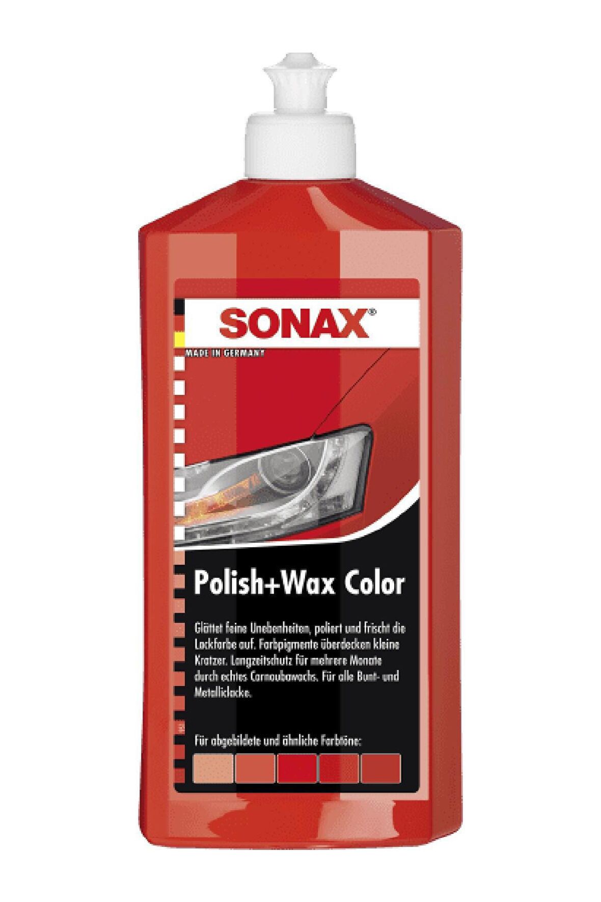 Sonax Renkli Nano Parlatıcı ve Koruyucu Cila Kırmızı 250 ml