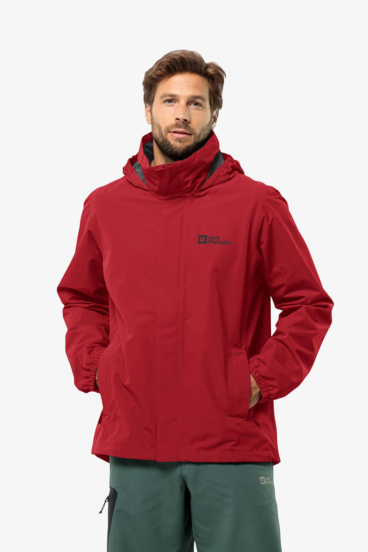 Jack Wolfskin Stormy Poınt 2L Erkek Kırmızı Ceket 1111142-2607
