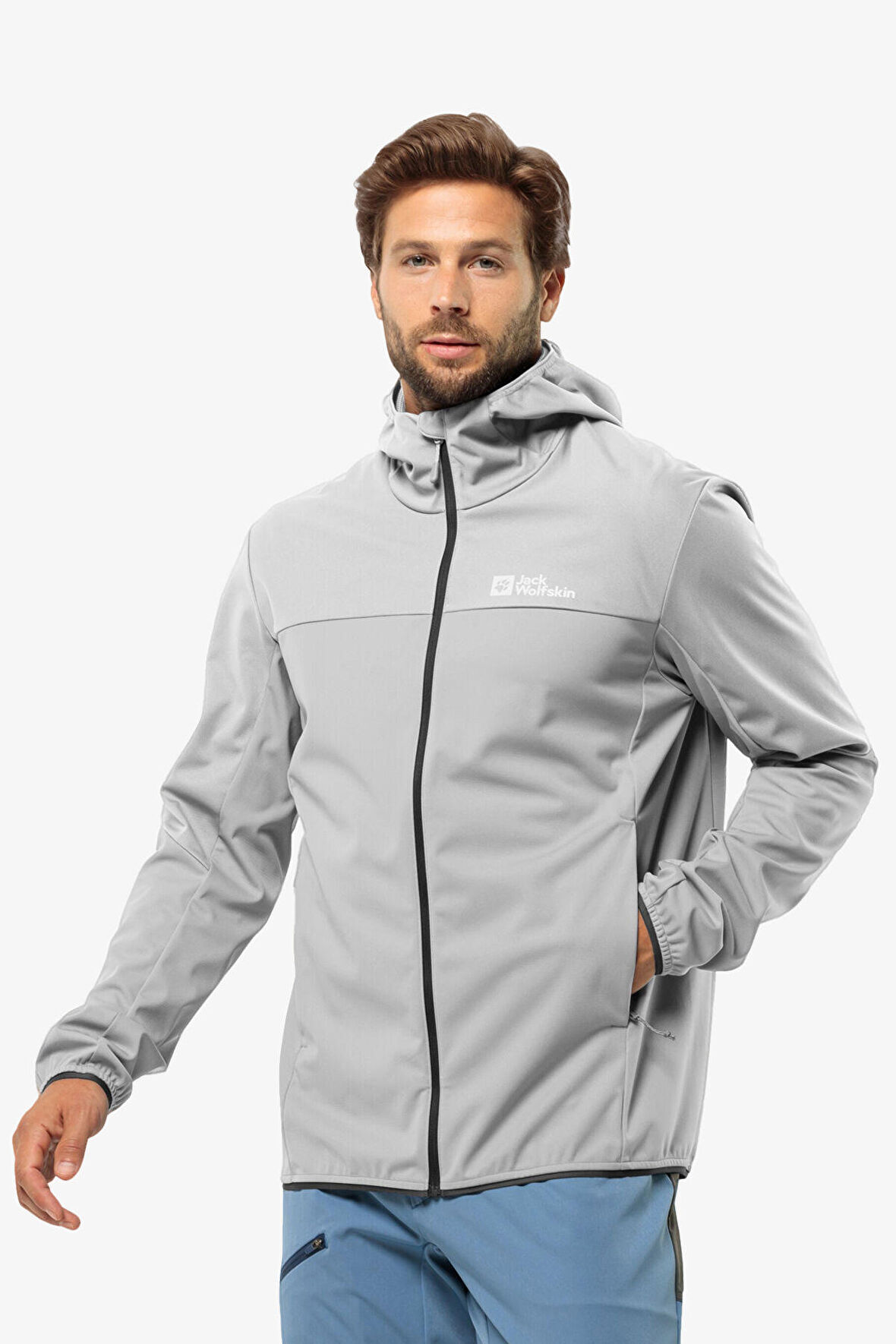Jack Wolfskin Feldberg Hood Erkek Gri Ceket 1306923-6709