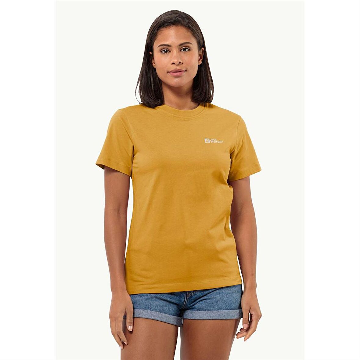 Jack Wolfskin Essentıal T W Hardal Kadın T-Shirt