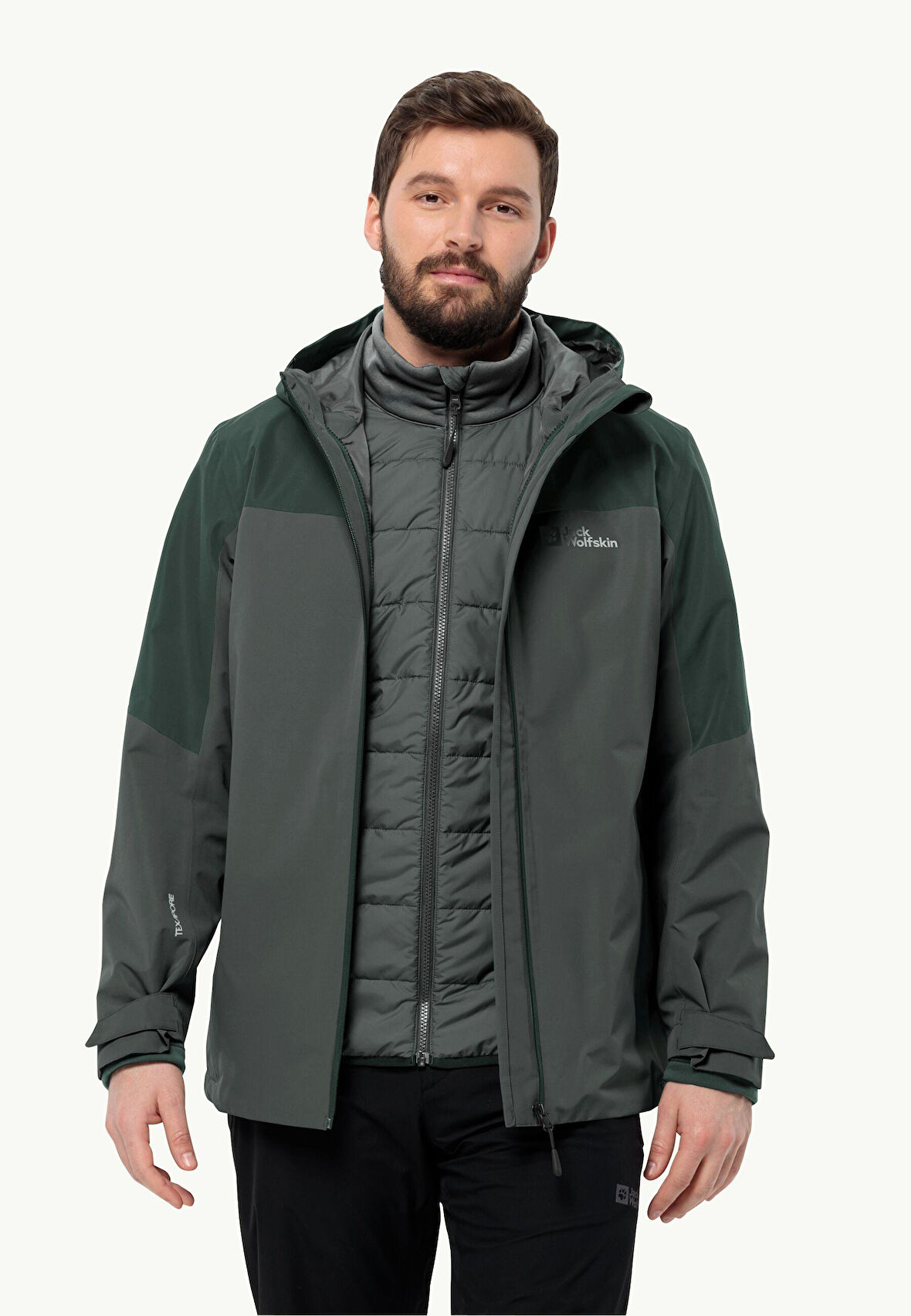 Jack Wolfskin Glaabach 3In1 JKT M Erkek Outdoor Ceket
