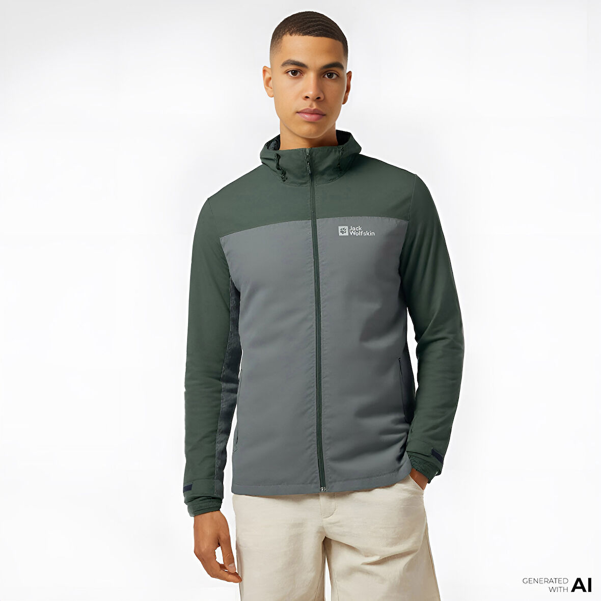 Jack Wolfskin Taubenberg 3in1 Erkek Yeşil Mont