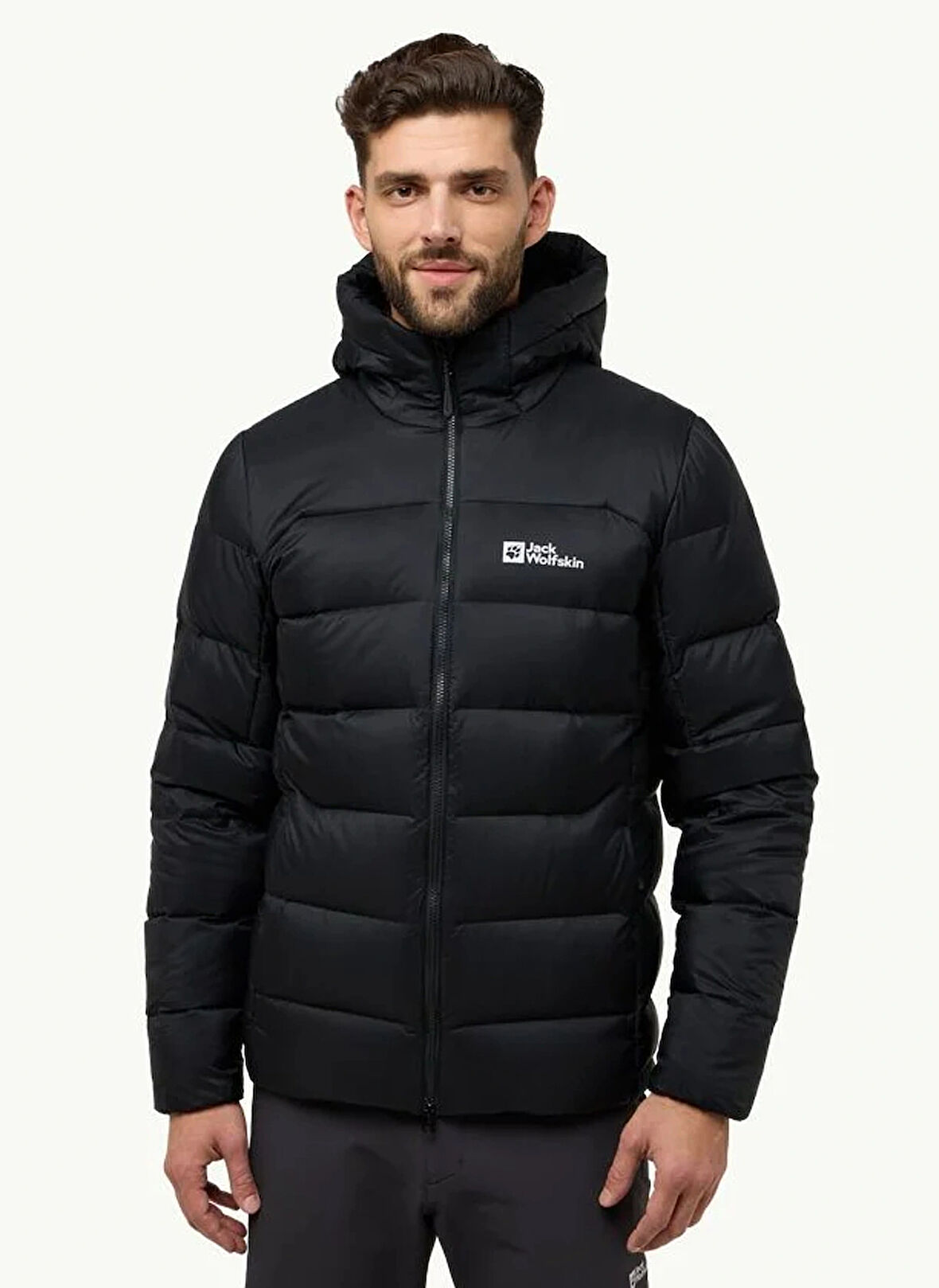 Siyah Erkek Kapüşon Yaka Regular Fit Ceket A61827NEBELHORN DOWN HOODY M