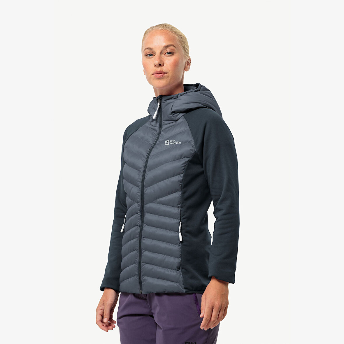 Jack Wolfskin Routeburn Hybird Kadın Siyah Mont