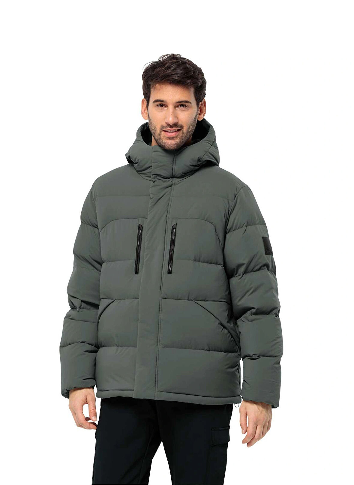 Yeşil Kadın Kapüşon Yaka Regular Fit Ceket 1207421-4136ROEMERTOR JKT M