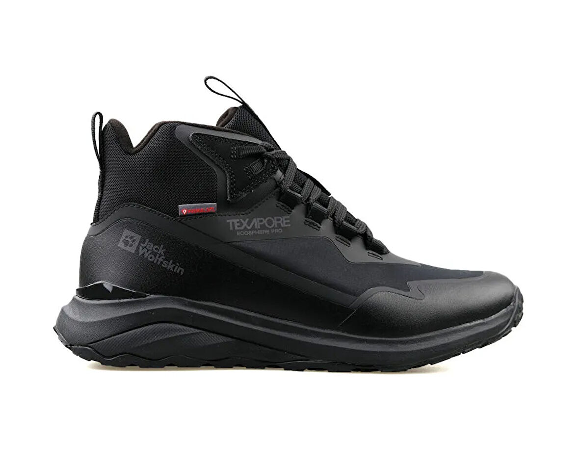 Jack Wolfskin Dromoventure Wt Texapore Mid M Erkek Outdoor Botu A62295-635 Siyah
