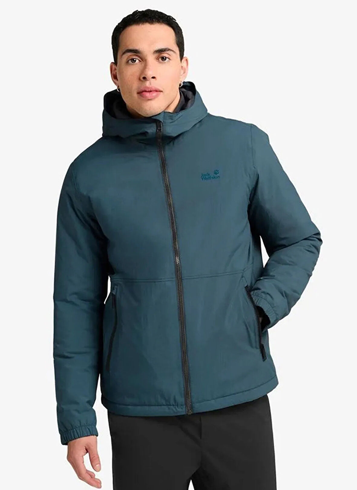 Jack Wolfskin A65048_C0539-PAMIR JKT M Mavi Normal Düz Erkek Ceket