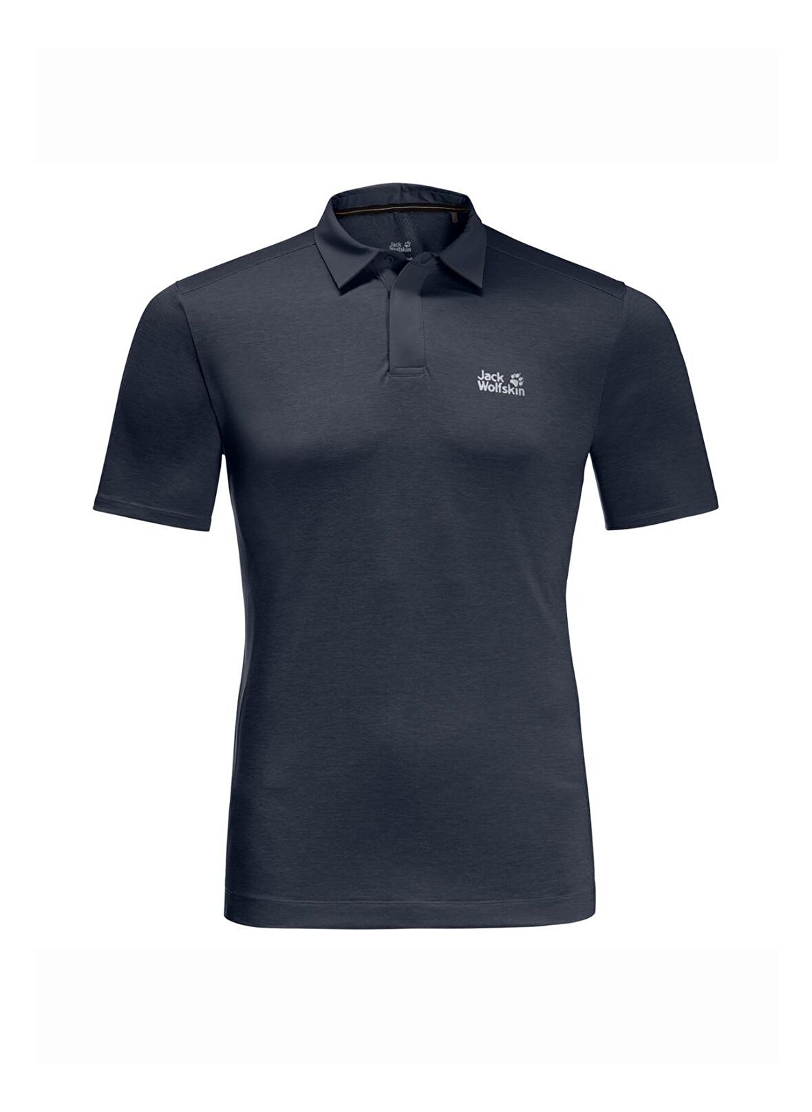 Jack Wolfskin Polo Yaka Düz Lacivert Erkek T-Shirt 1808541-1010 PACK & GO POLO M