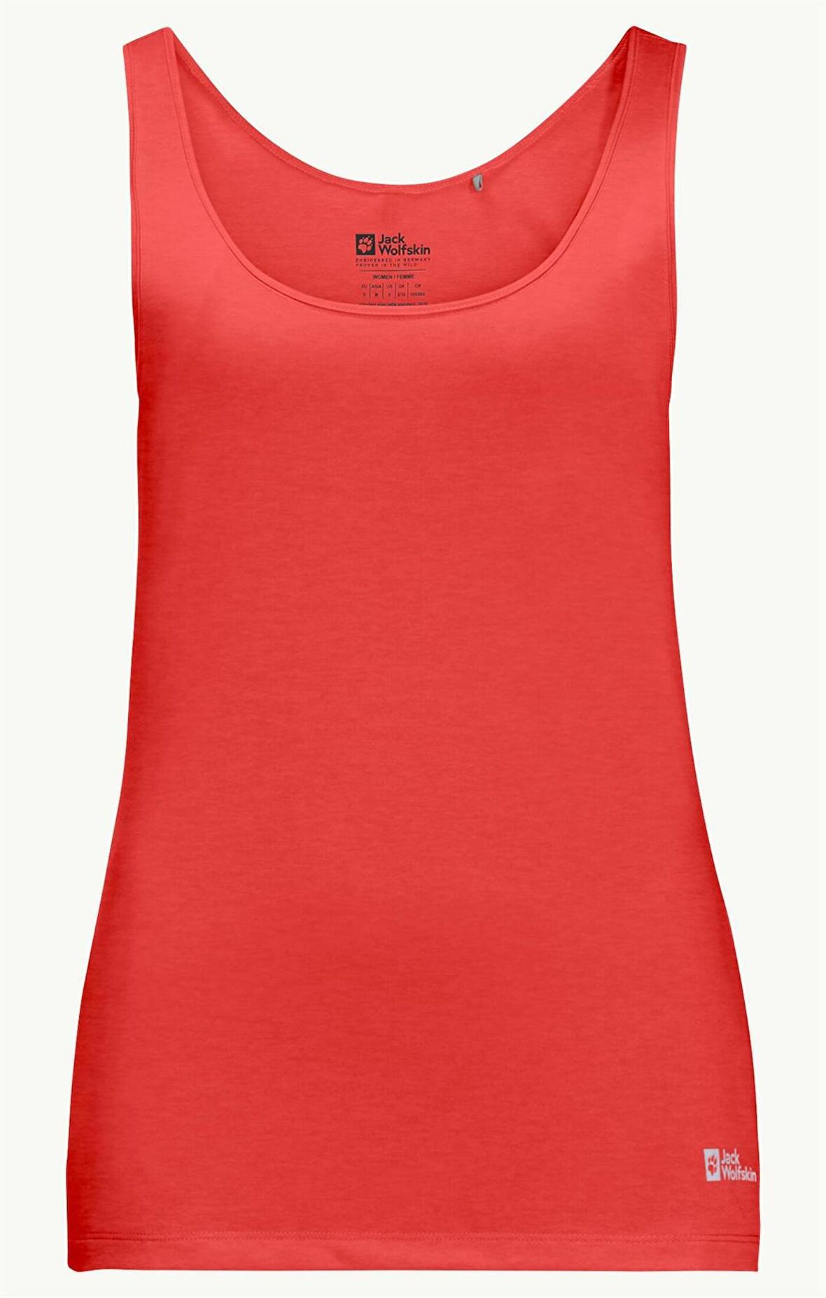 Jack Wolfskin Pack & Go Tank Kadın Atlet 1807283-2184 Tango Orange