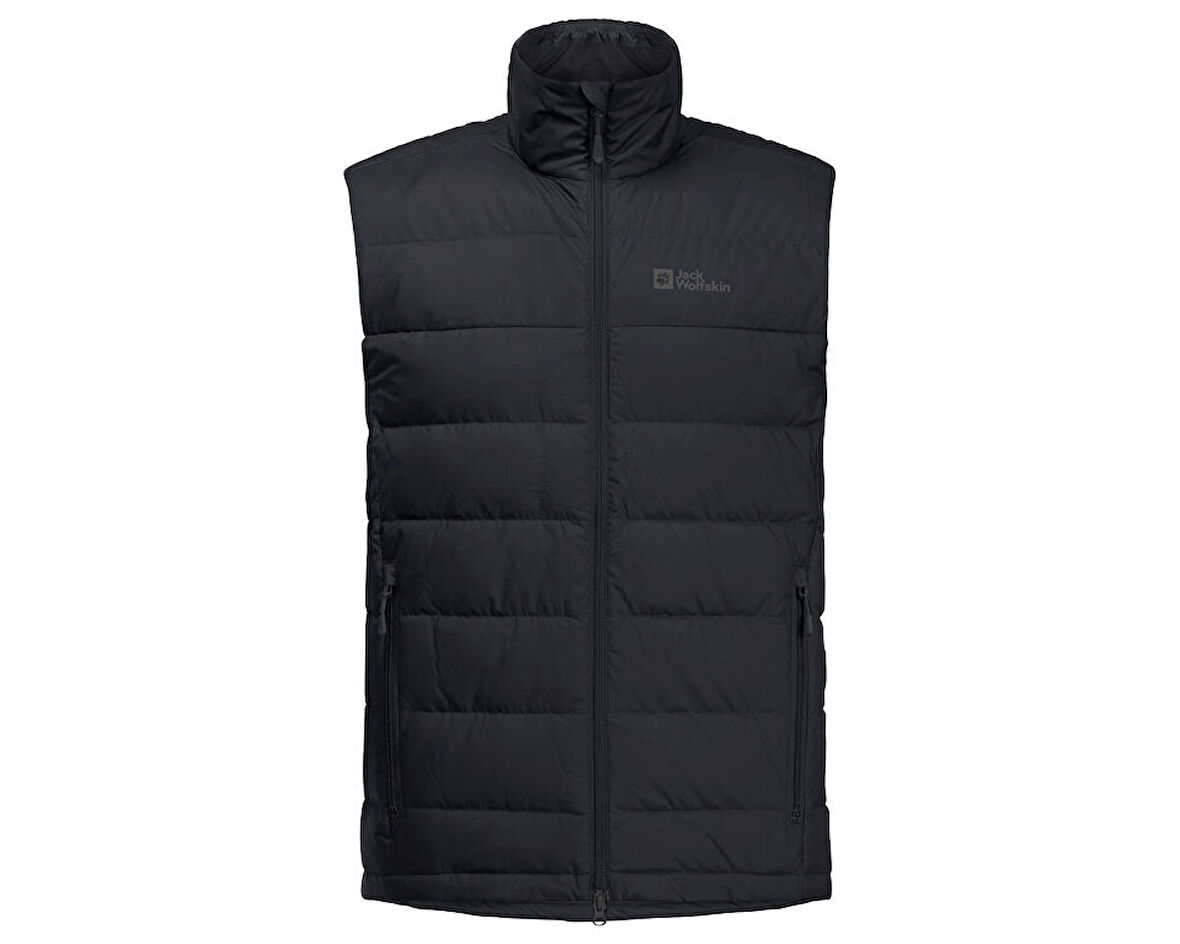 Jack Wolfskin Ather Down Vest M Erkek Outdoor Yelek 1207691-6000 Siyah