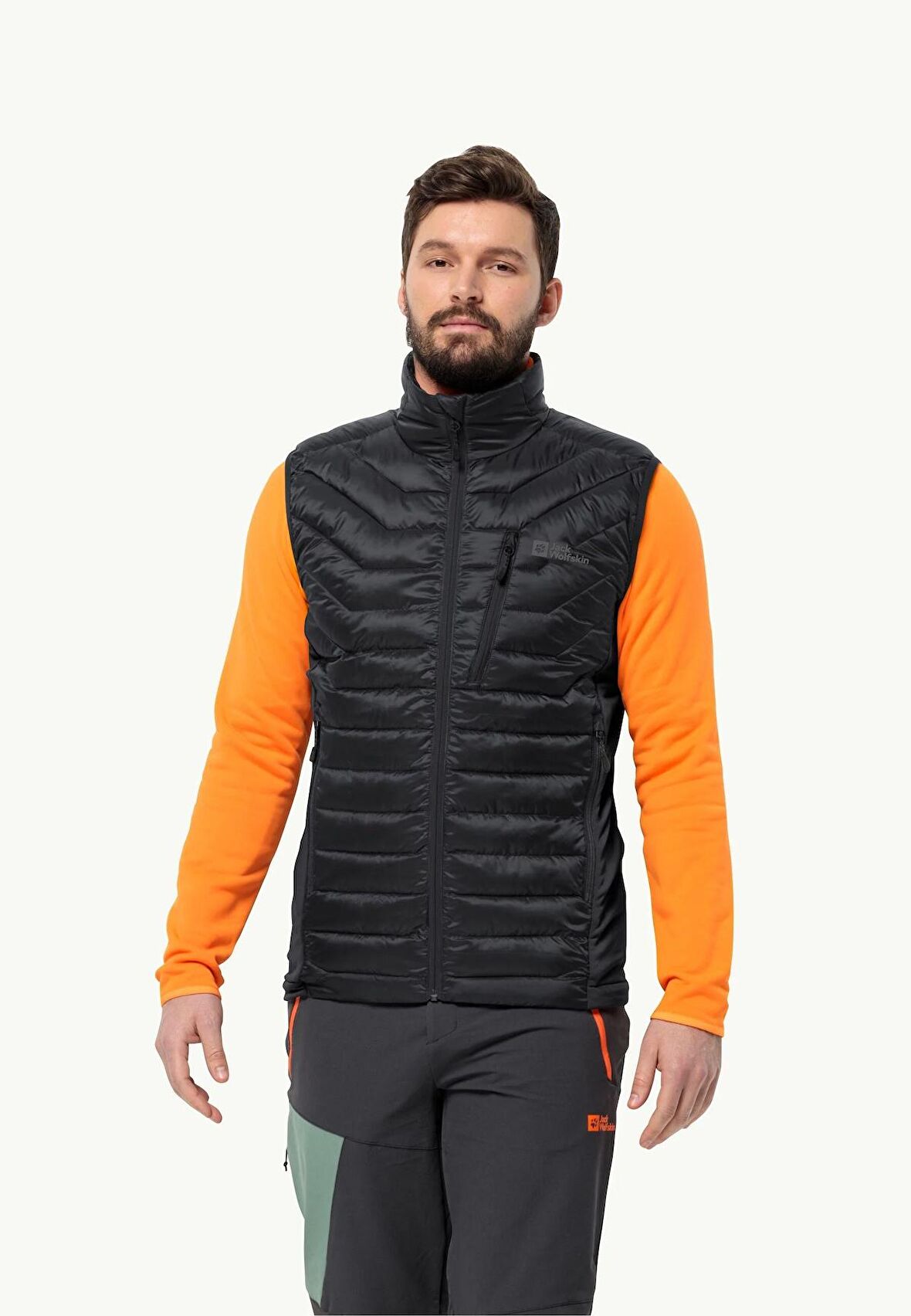 Jack Wolfskin Routeburn Pro Ins Vest Erkek Yelek 1206872-6000 Black