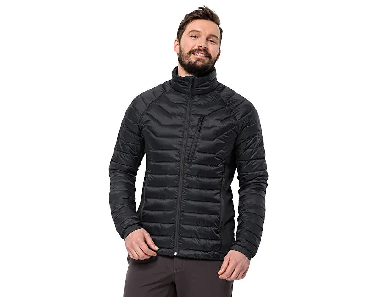 Jack Wolfskin Routeburn Pro Ins Jkt M Erkek Günlük Mont 1206862-6000 Siyah