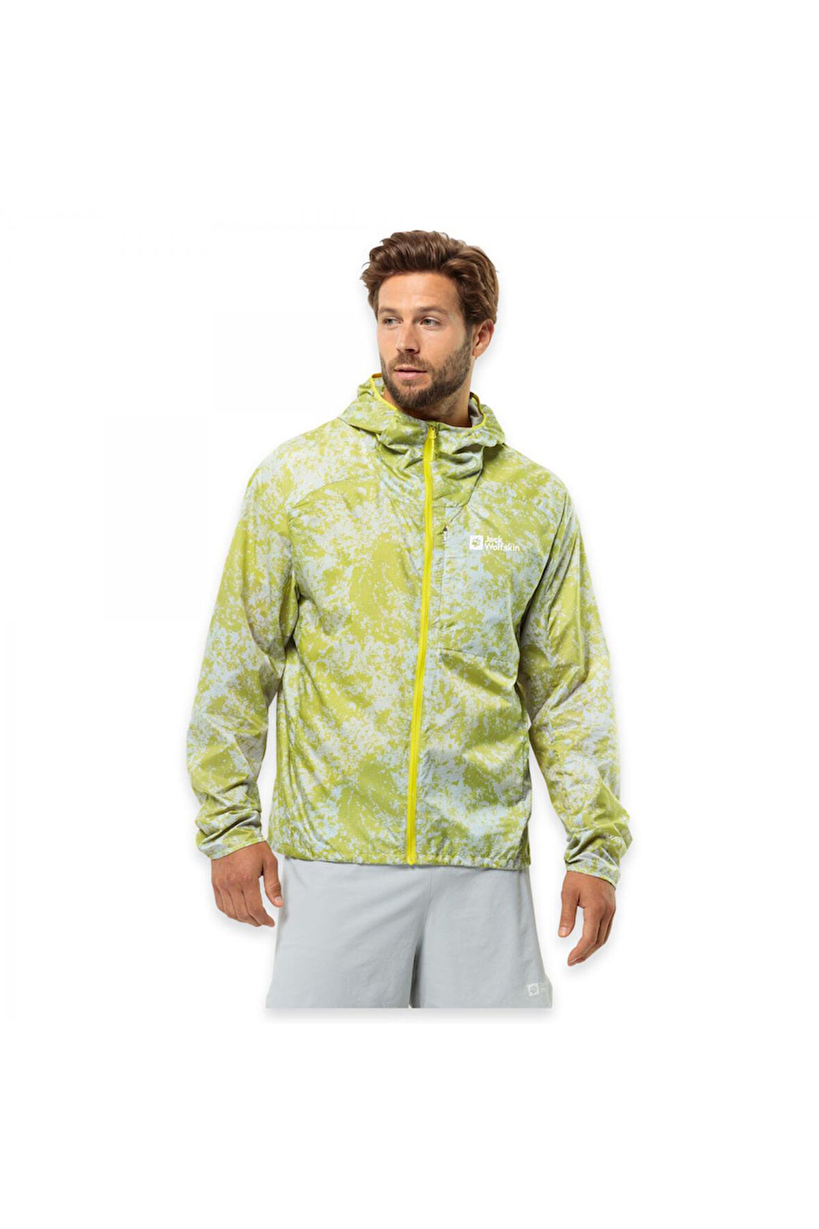 Jack Wolfskin 1307861 Prelight Wind Jkt M Yeşil Erkek Ceket