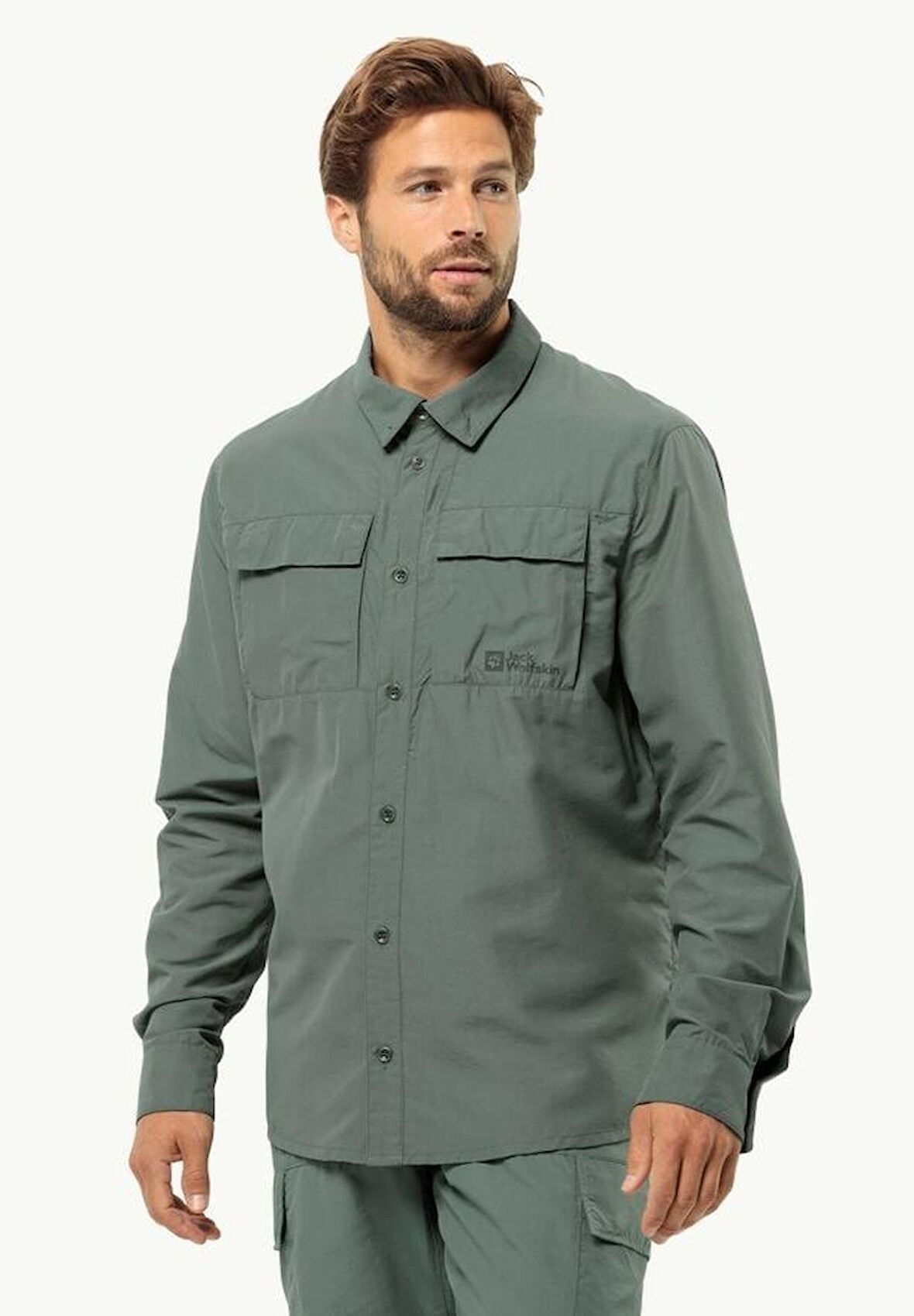 Jack Wolfskin Barrier L/S M Erkek Uzun Kol Gömlek 1404101