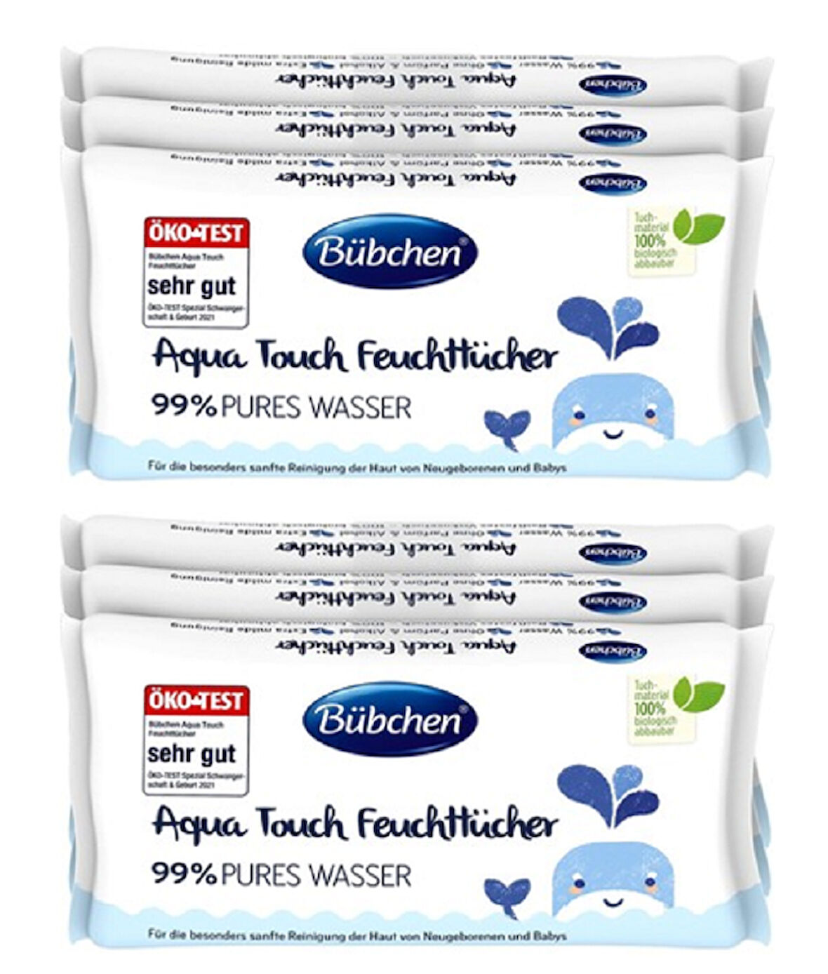 Bübchen Baby Yenidoğan Islak Mendil Aqua Touch 3x48li X 2 ADET