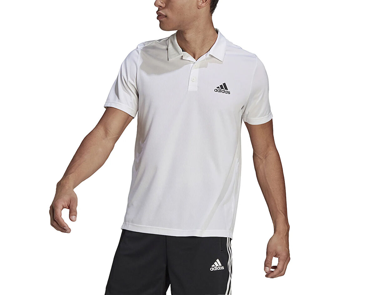 adidas Erkek Antrenman Polo Tişört M Pl Ps GM2154 Beyaz