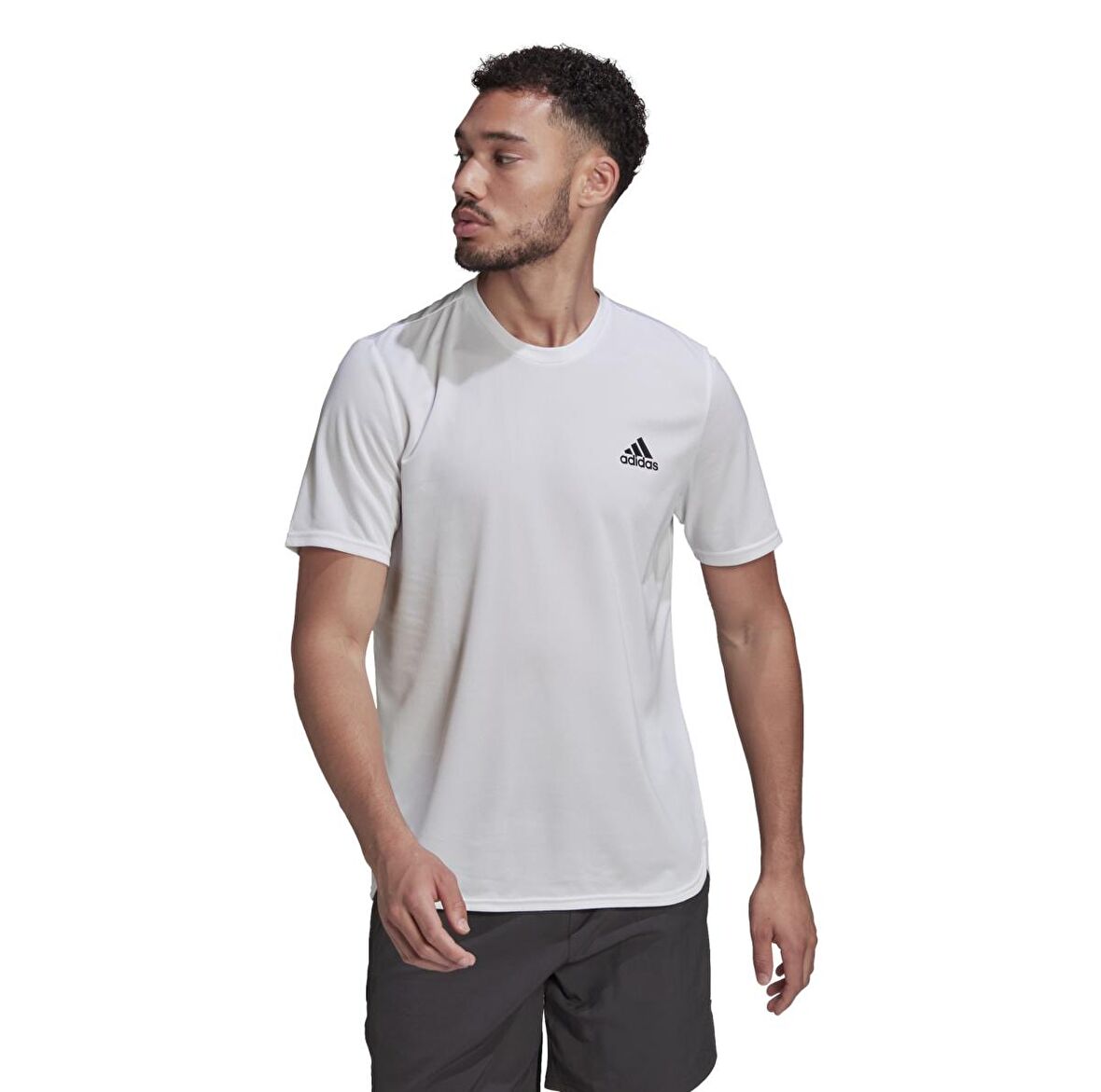 HF7215-E adidas D4M Tee Erkek T-Shirt Beyaz