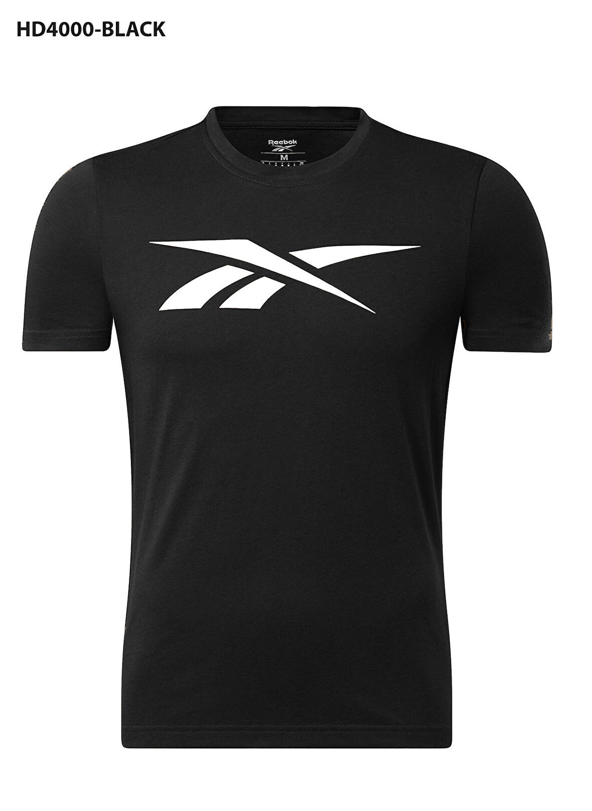 Reebok Yuvarlak Yaka Düz Siyah Erkek T-Shirt HD4000 GS VECTOR TEE