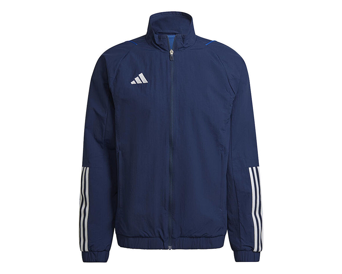 adidas Tiro23 C Pre Jk Erkek Futbol Antrenman Ceketi HK8046 Lacivert