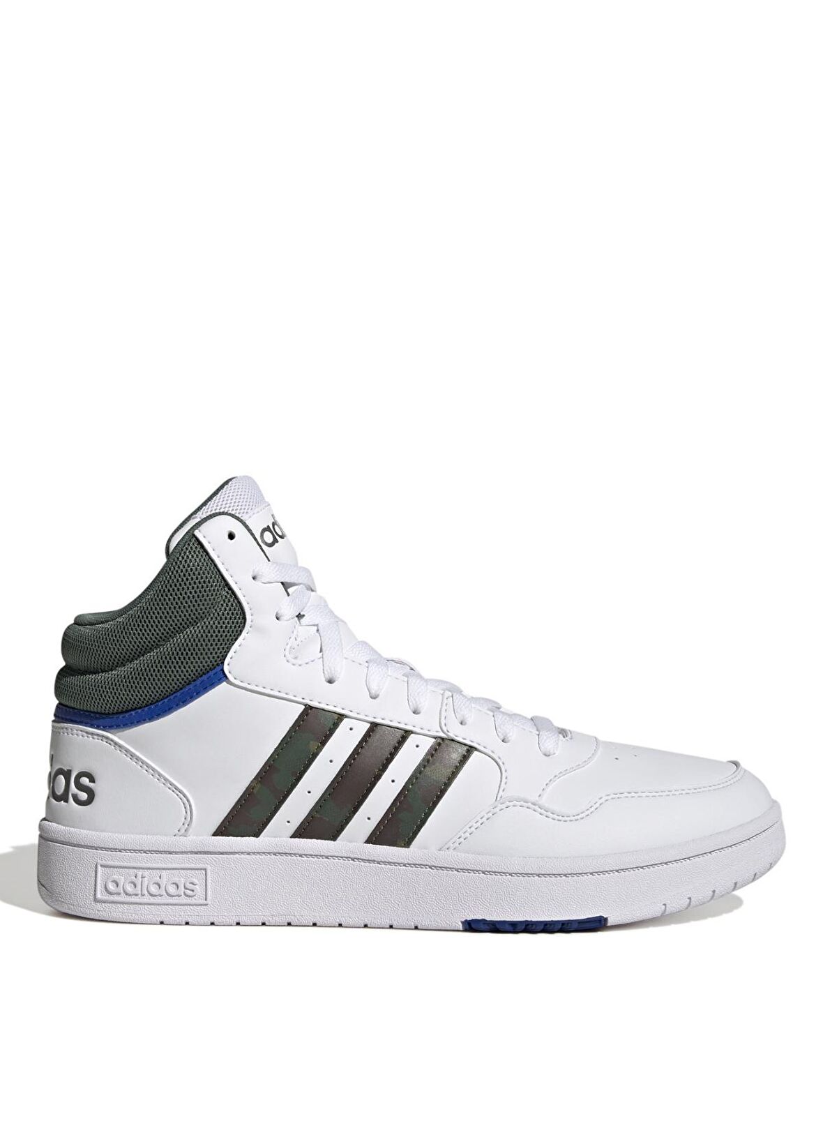 adidas Beyaz - Yeşil Erkek Lifestyle Ayakkabı GY4747 HOOPS 3.0 MID