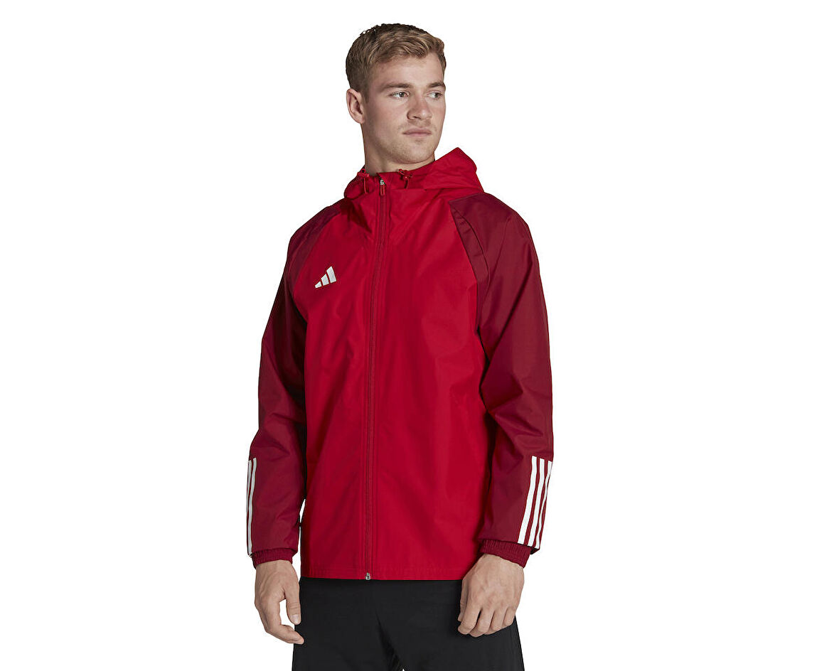 adidas Tiro23 C Aw Jk Erkek Futbol Yağmurluk HE5653 Kırmızı