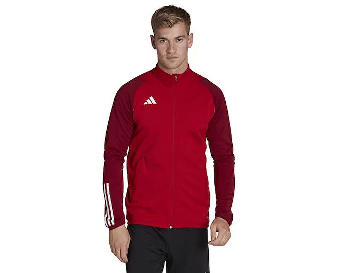 adidas Tiro23 C Tr Jkt Erkek Futbol Uzun Kollu Antrenman Üstü HE5650 Kırmızı