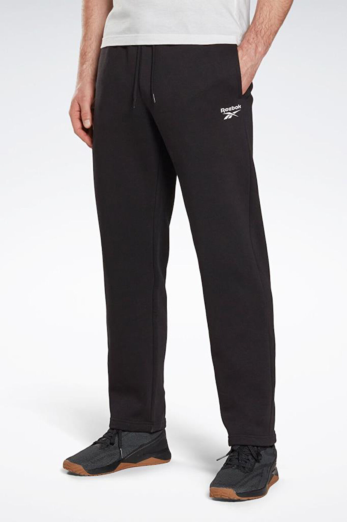 Reebok RI LEFT LEG LOGO OH PANT 101443449 Erkek Eşofman Altı Siyah S-XXL 