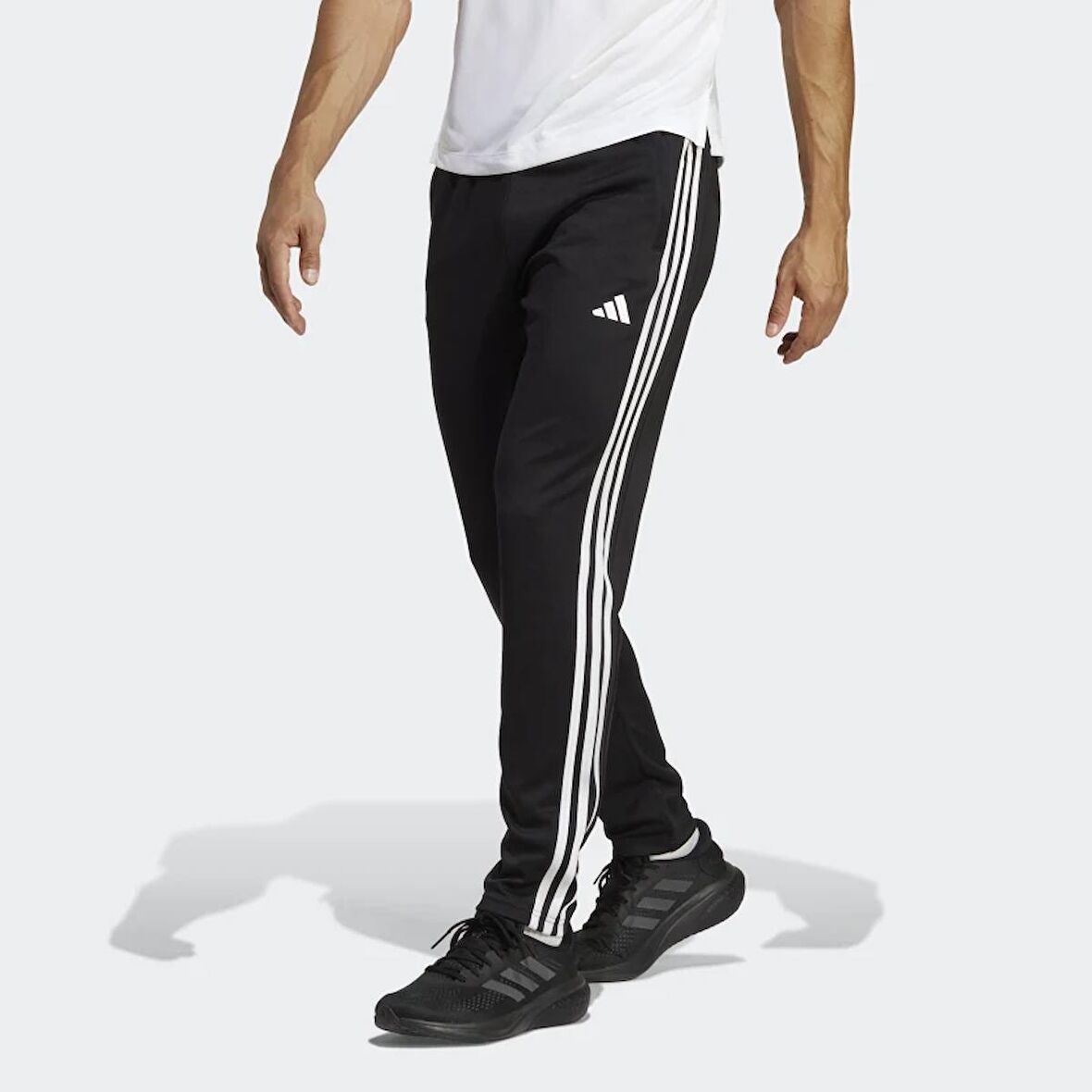 adidas Dar Siyah - Beyaz Erkek Eşofman Altı IB8168 TR-ES BASE 3PT