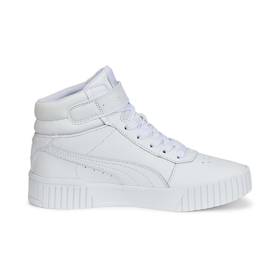 387376-02 Puma Carina 2.0 Mid Jr Çocuk Spor Ayakkabı Beyaz