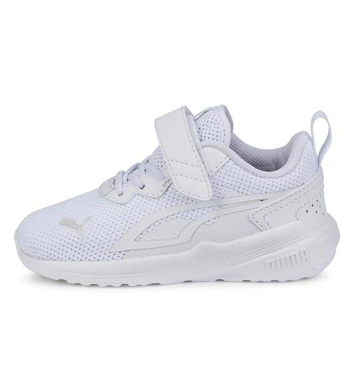 Puma All Day Active AC Beyaz Cırtlı Çocuk Spor Ayakkabı 38738807