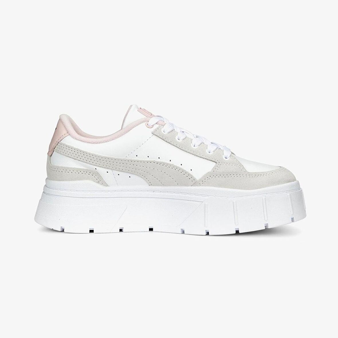 Puma Mayze Stack Terry Wns 392101 03 Kadın Beyaz Günlük Yürüyüş Koşu Sneaker Spor Ayakkabısı