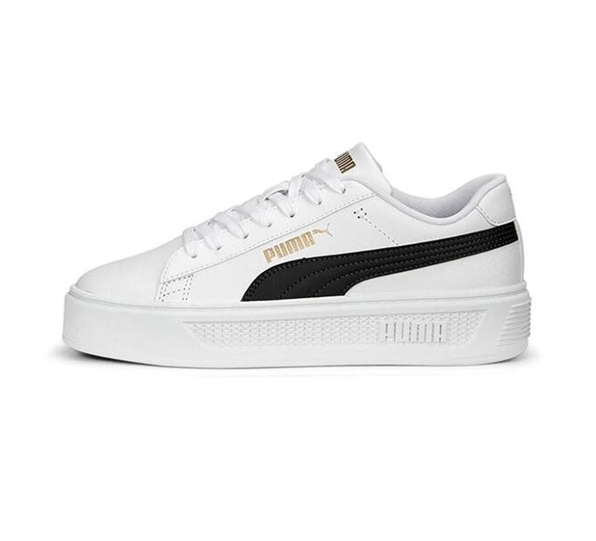 Puma Smash Platform V3 Beyaz Kadın Sneaker Spor Ayakkabı - 390758 04