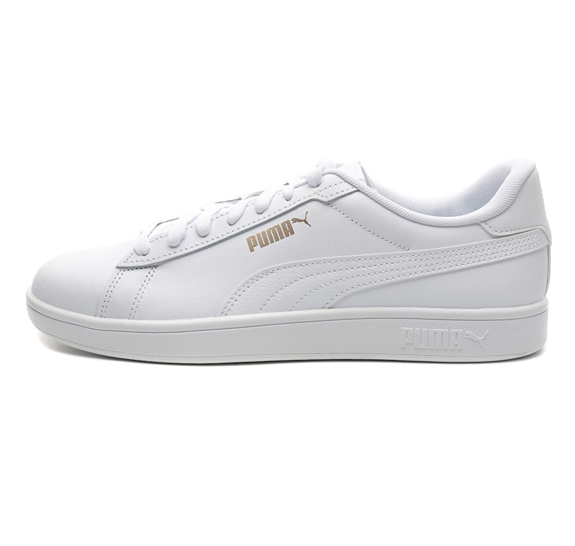390987-01 Puma  Smash 3.0 L  Black- Black-P Erkek Spor Ayakkabı Beyaz
