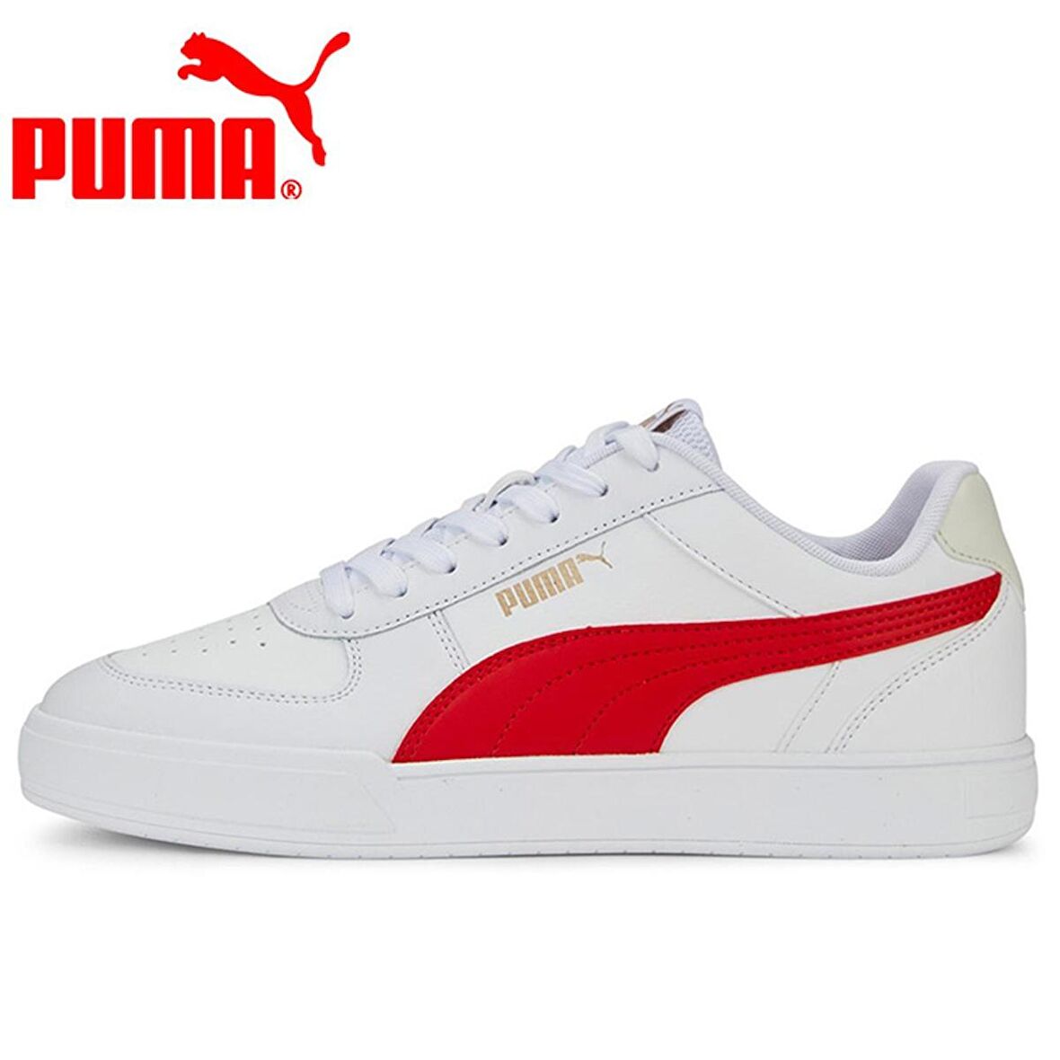 Puma Caven - Erkek Beyaz-Kırmızı Spor Ayakkabı - 380810 25