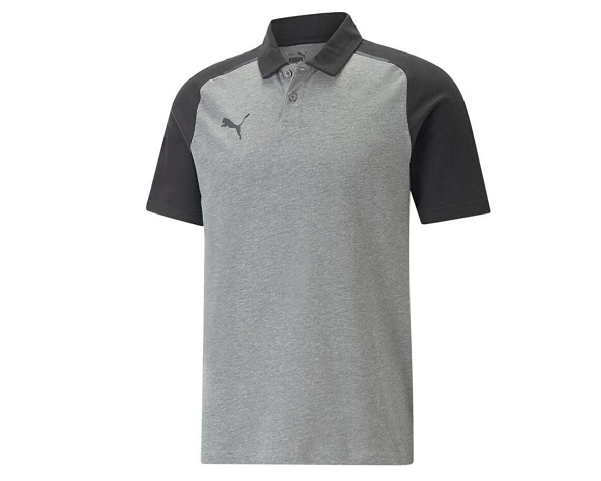 Puma Teamcup Casuals Polo Erkek Futbol Polo Tişörtü 65799113 Gri