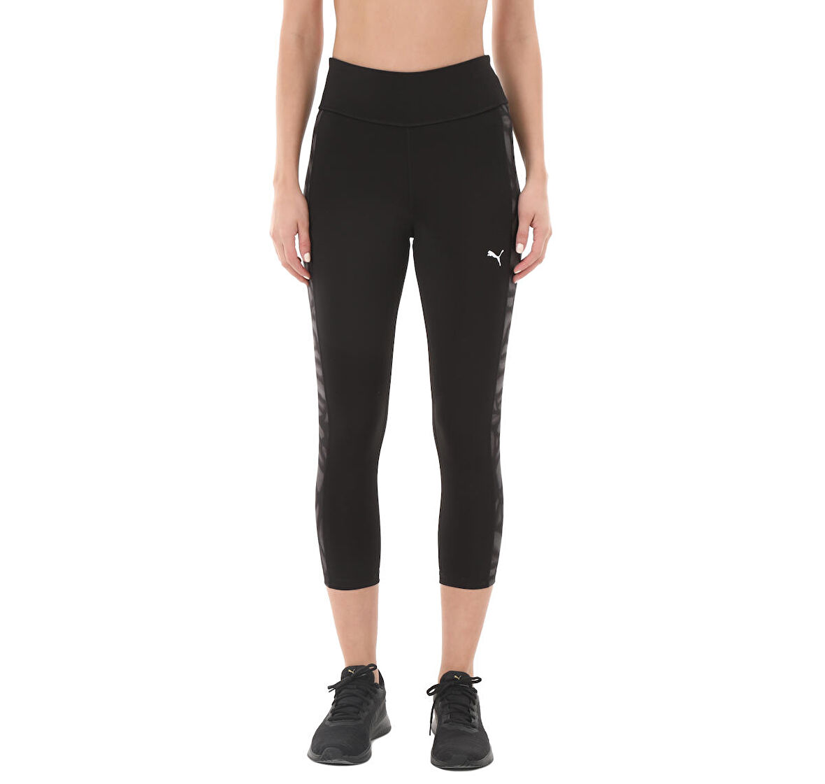 522422-51 Puma Train Favorites Aop High Waist 3-4 Tight Kadın Tayt Siyah