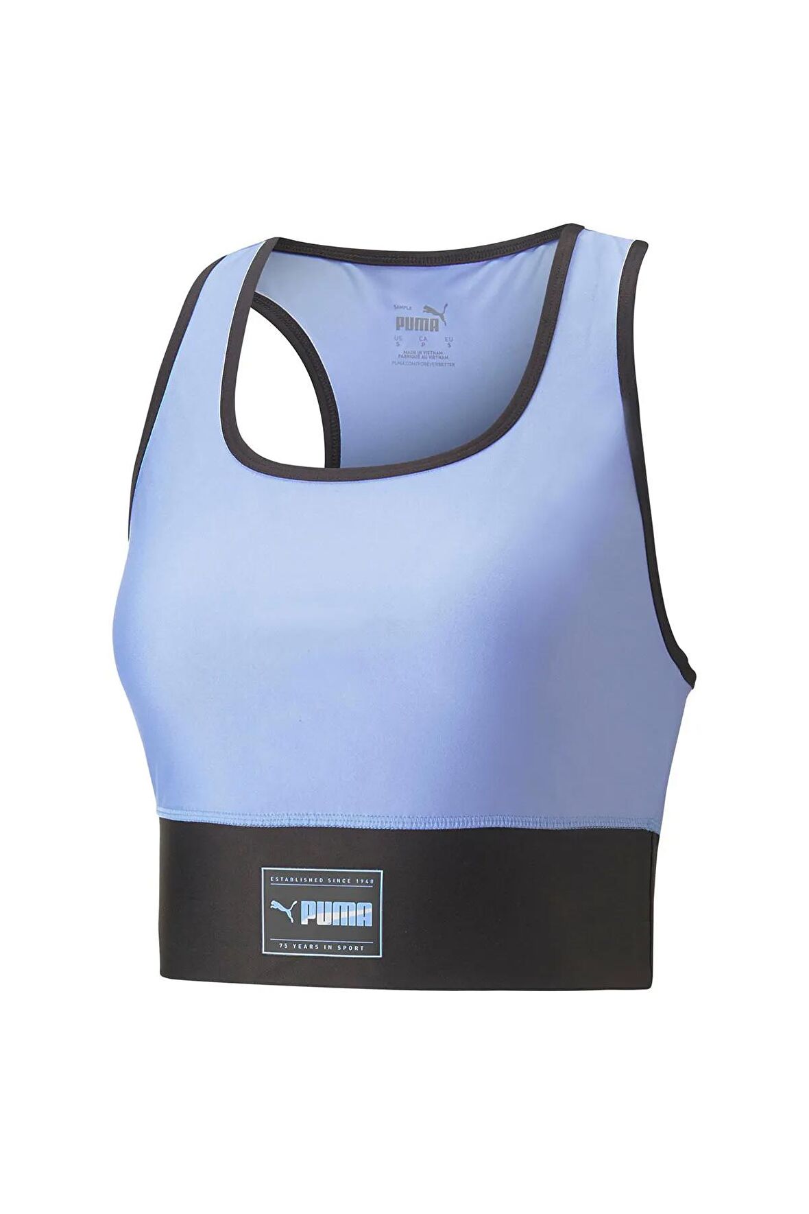 Puma 523077-28 Puma Fit Skimmer Top Kadın Mavi Sporcu Sütyeni