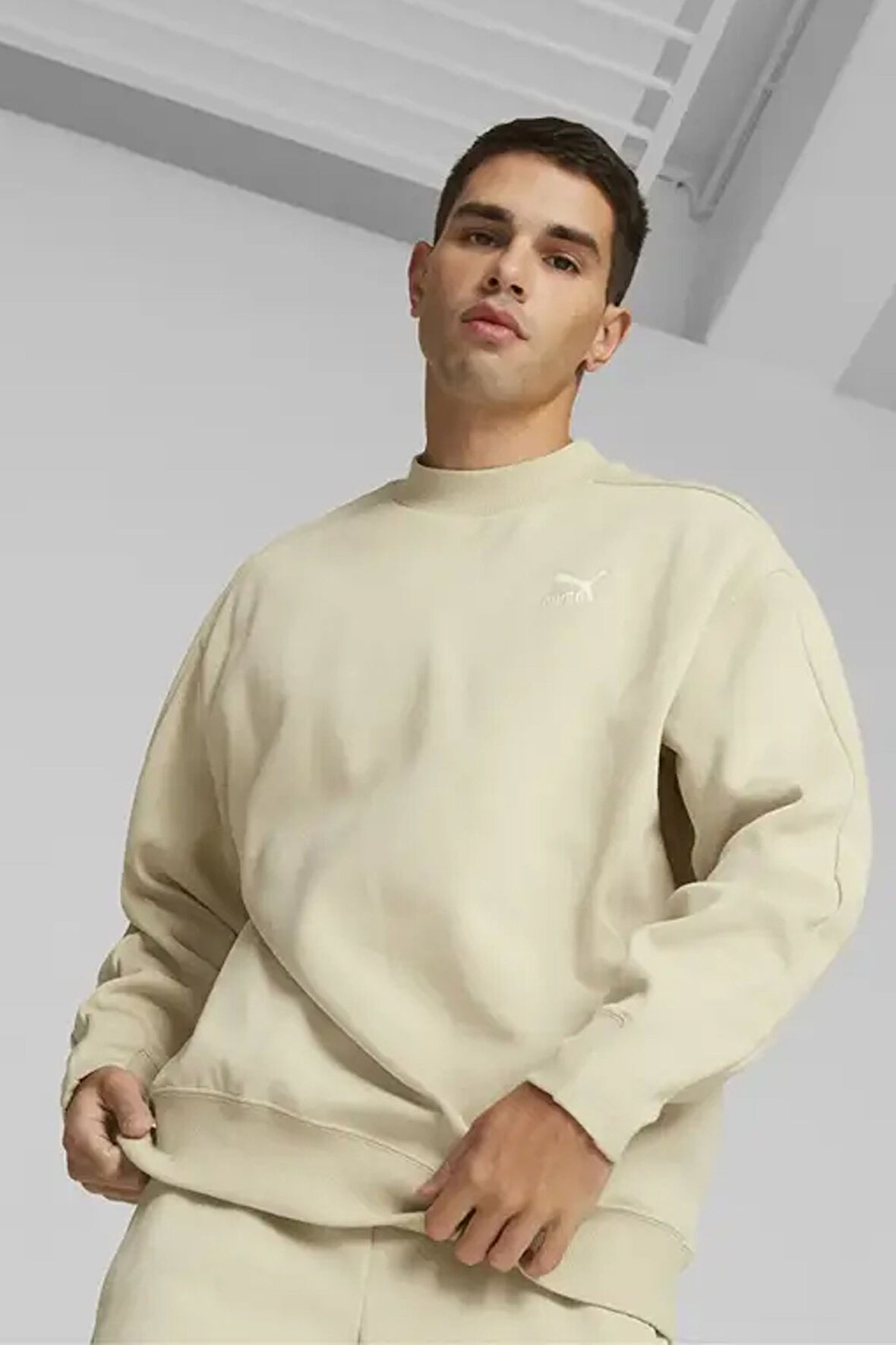 Puma T7 Mock Neck Crew Erkek Sweat 53948388