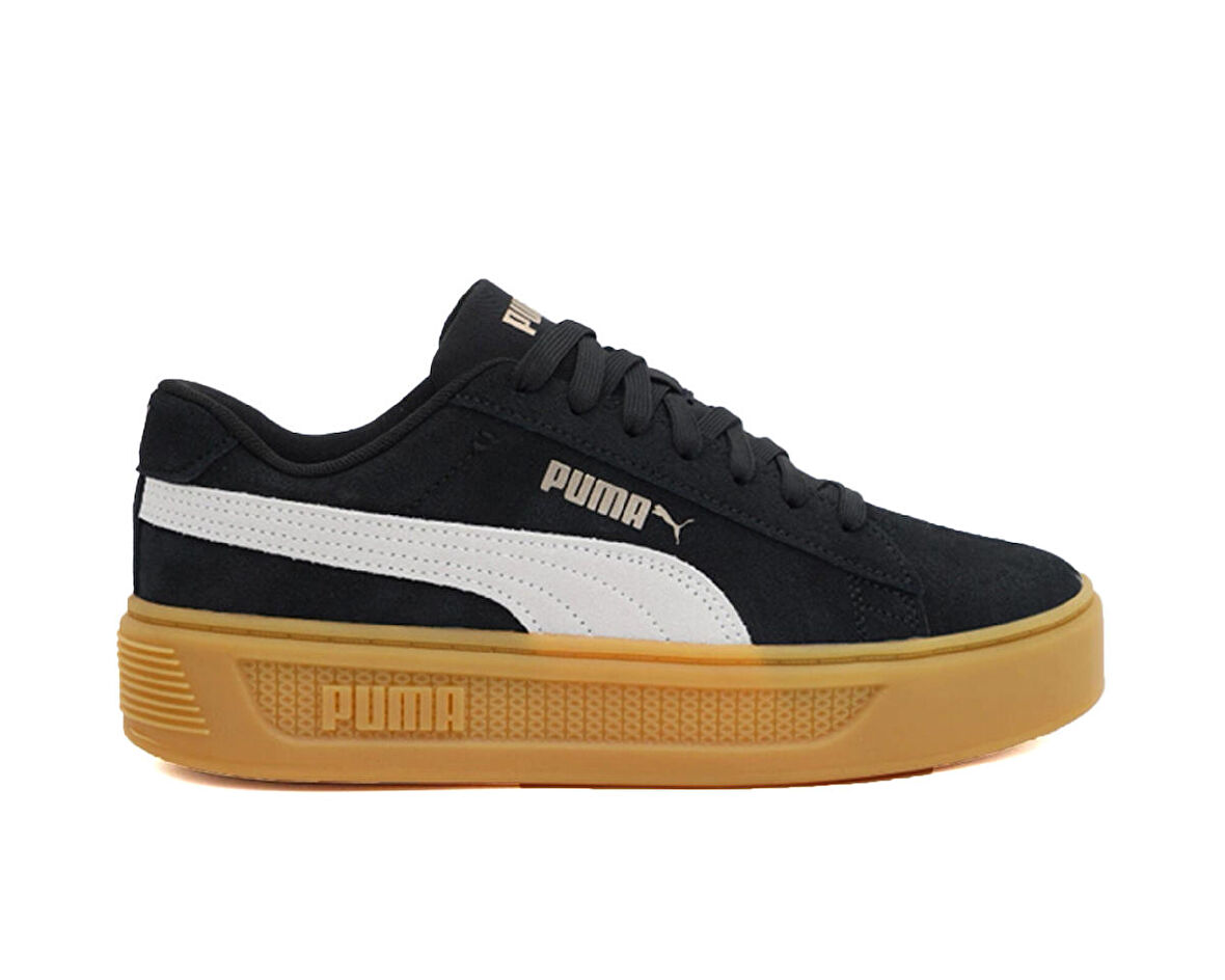 Puma Smash Platform V3 Sd Kadın Günlük Platform Süet Ayakkabı 39194202 Siyah