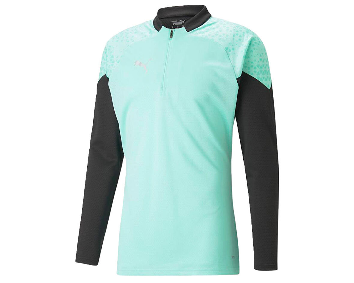 Puma Teamcup Training 1/4 Zip Top Erkek Futbol Uzun Kollu Antrenman Üstü 65798225 Yeşil
