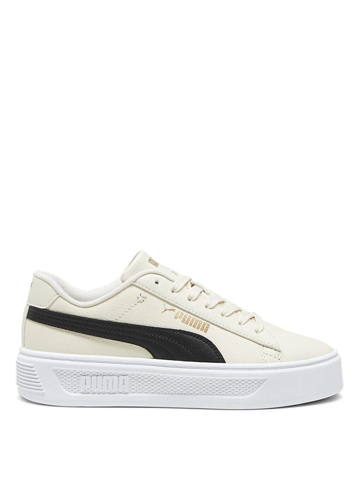 Puma 39075808 Smash Platform v3 Krem Kadın Lifestyle Ayakkabı