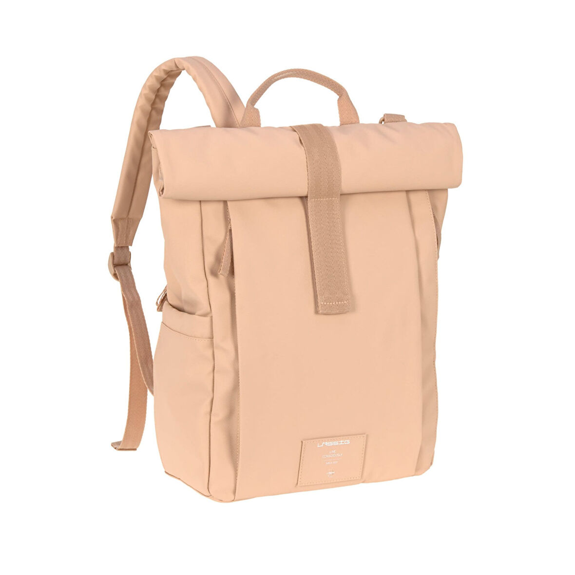 Lassig Rolltop Up Bebek Bakım Sırt Çantası Peach Rose