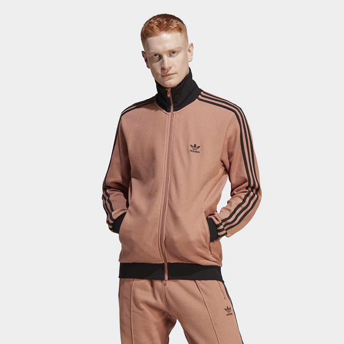 adidas Adicolor Classics Erkek Pembe Ceket (HS2081)