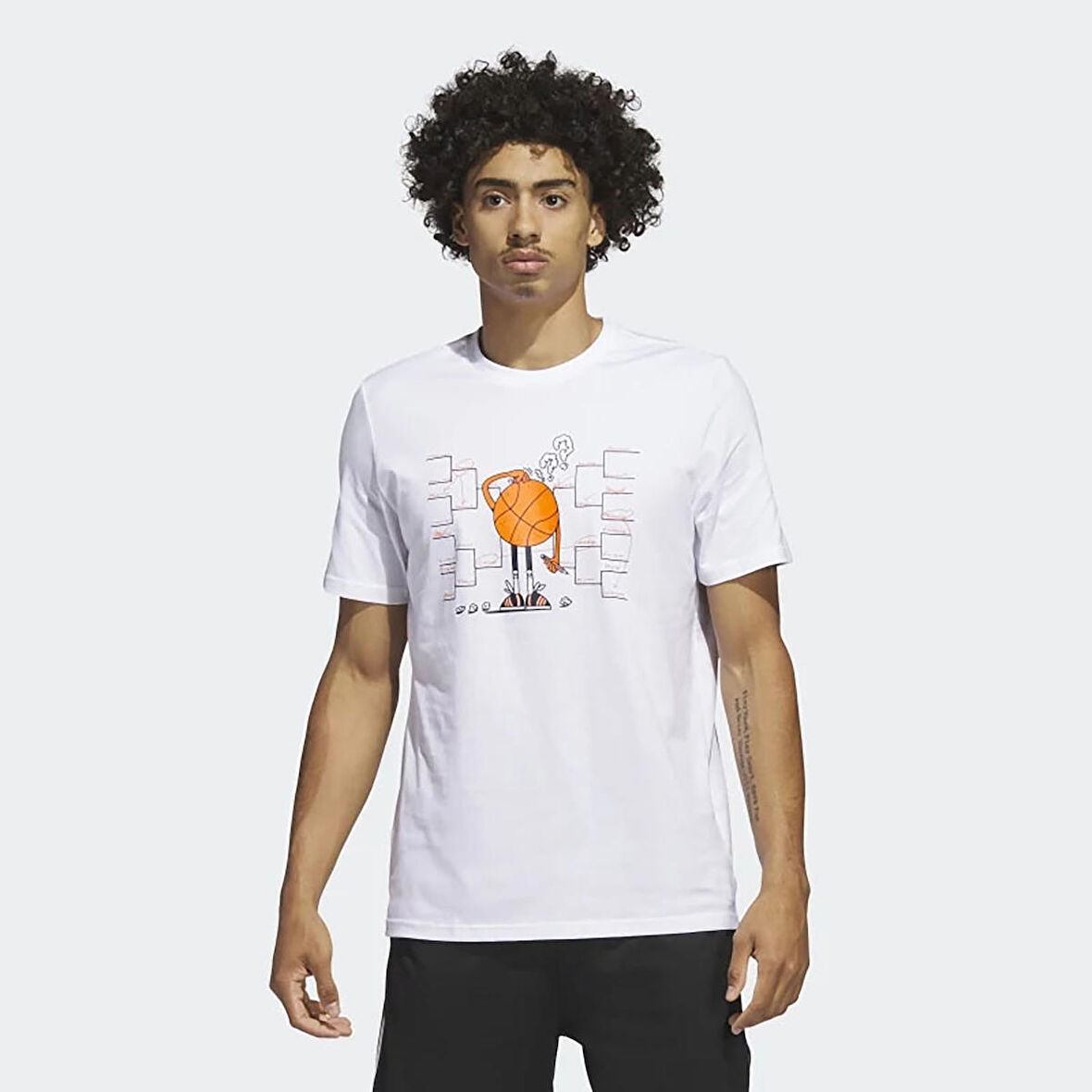 Adidas Erkek Basketbol T-Shirt Lil Stripe Mm Ic1870