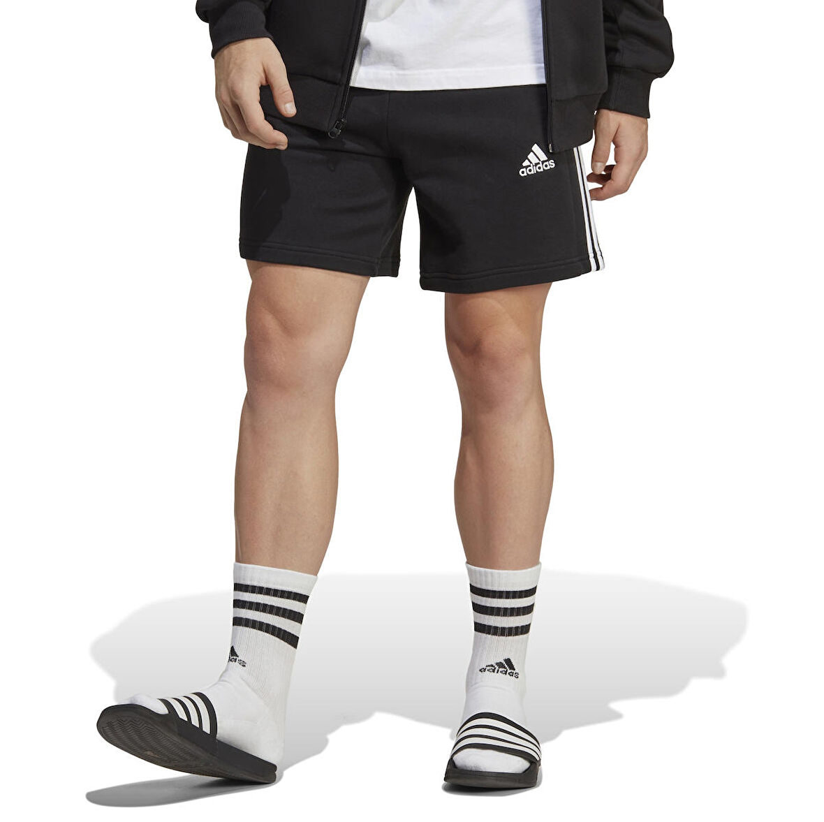 IC9435-E adidas M 3S Ft Sho Erkek Şort Ve Kapri Siyah