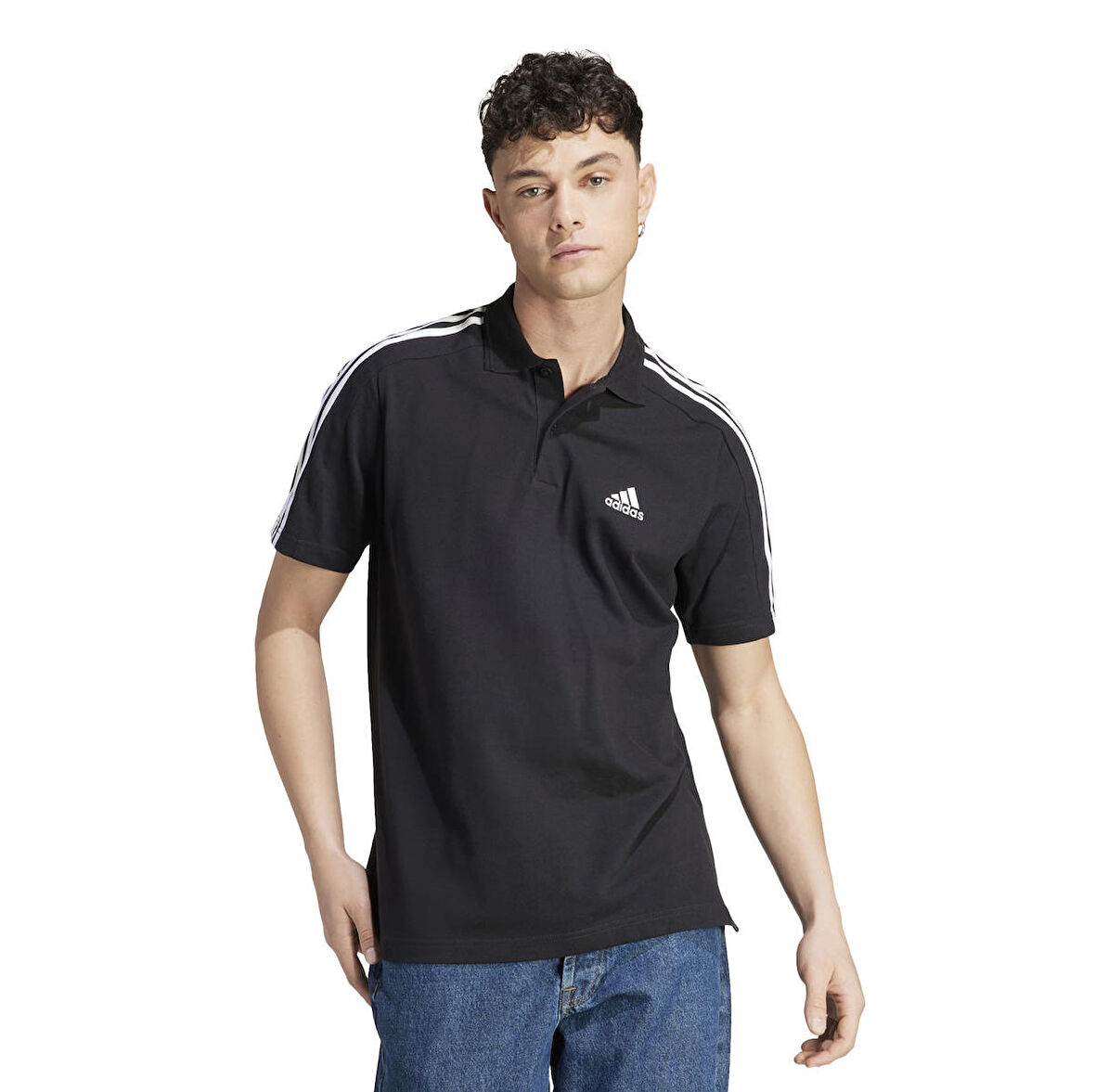 IC9310-E adidas M 3S Pq Ps Erkek T-Shirt Siyah