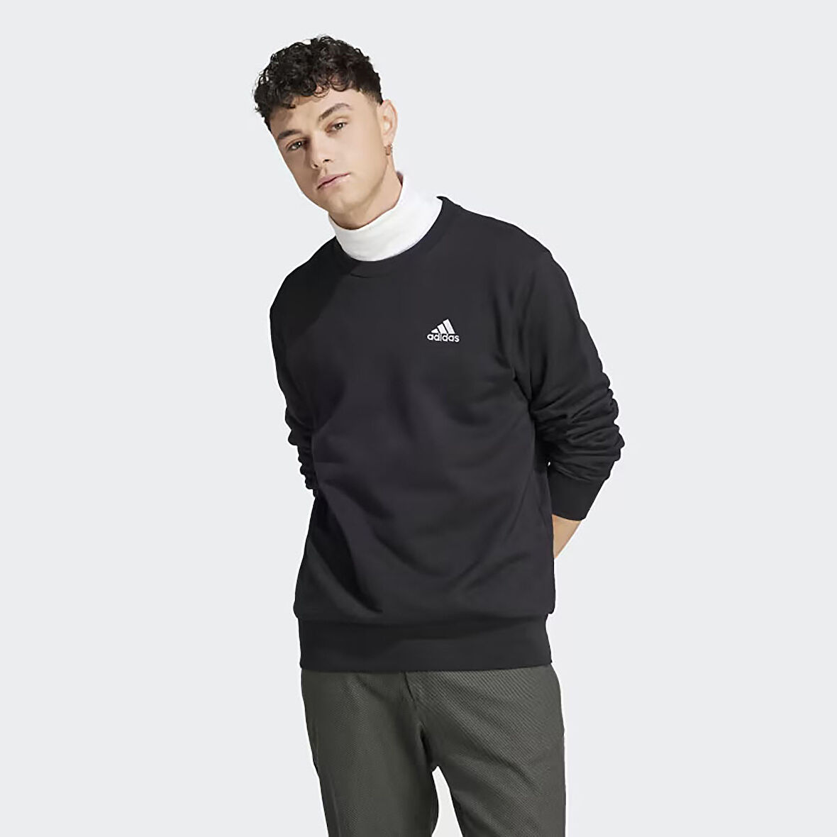 Adidas Erkek Sweatshirt M Sl Ft Swt Ic9329