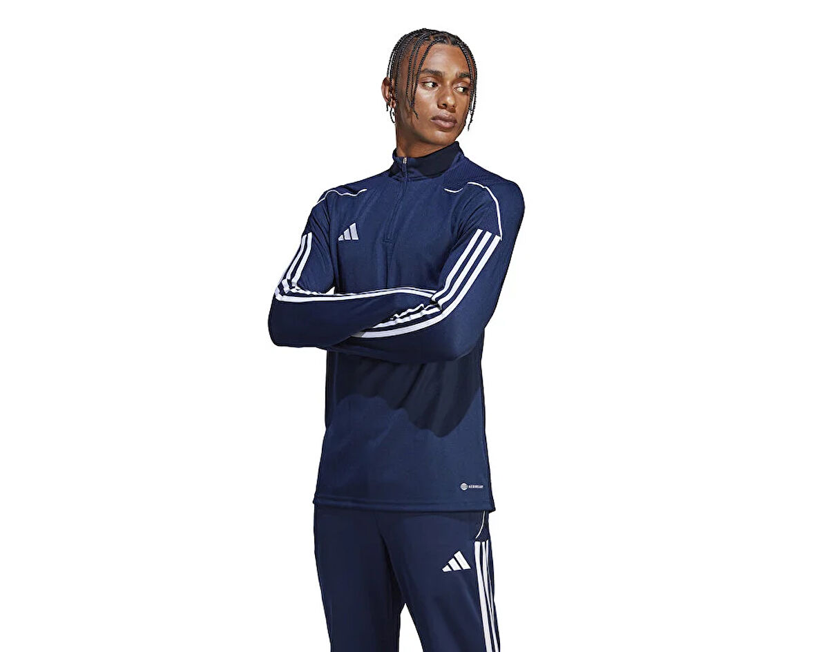 adidas Tiro23 L Tr Top Erkek Futbol Uzun Kollu Antrenman Üstü HS7229 Lacivert